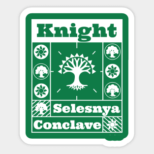 Selesnya Conclave | Knight | MTG Guild White on Green Design Sticker